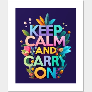 keep calm and carry on Posters and Art